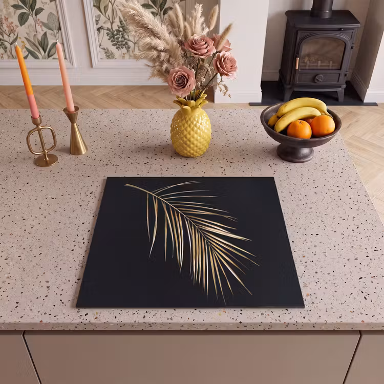 Induction hob protector - Golden Palm Frond — 3