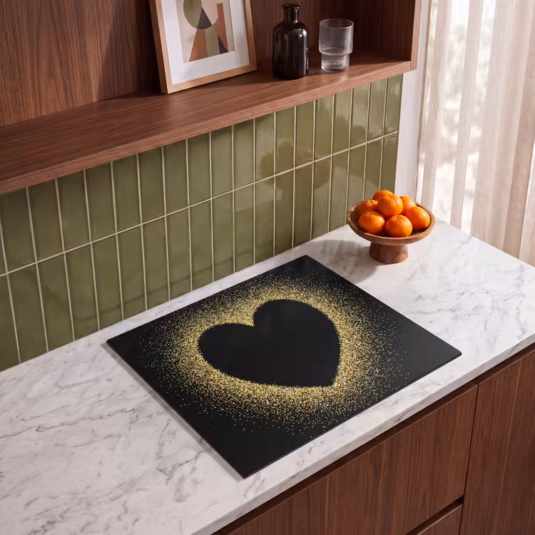Induction hob protector - Heart of gold dust — 4