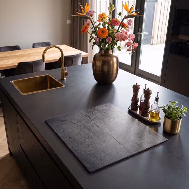 Induction hob protector - Concrete - gray - dark — 2