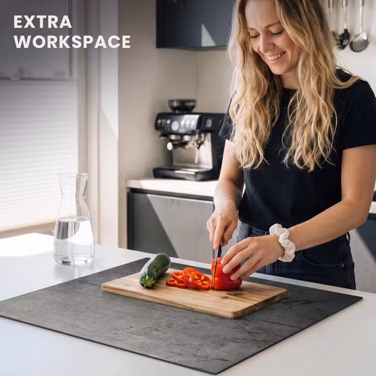 Induction hob protector - Concrete - gray - dark — 7