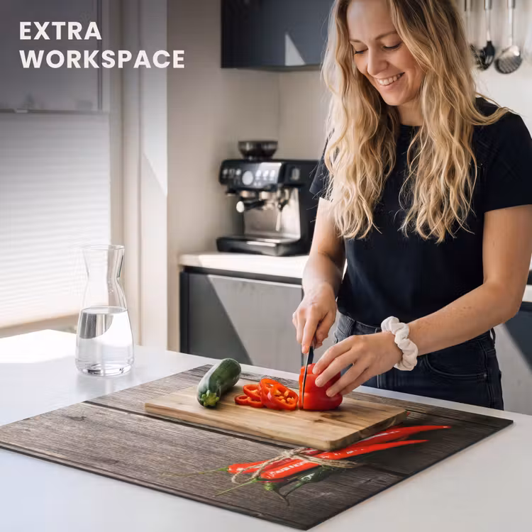 Induction hob protector - Fiery Chili Knots — 7