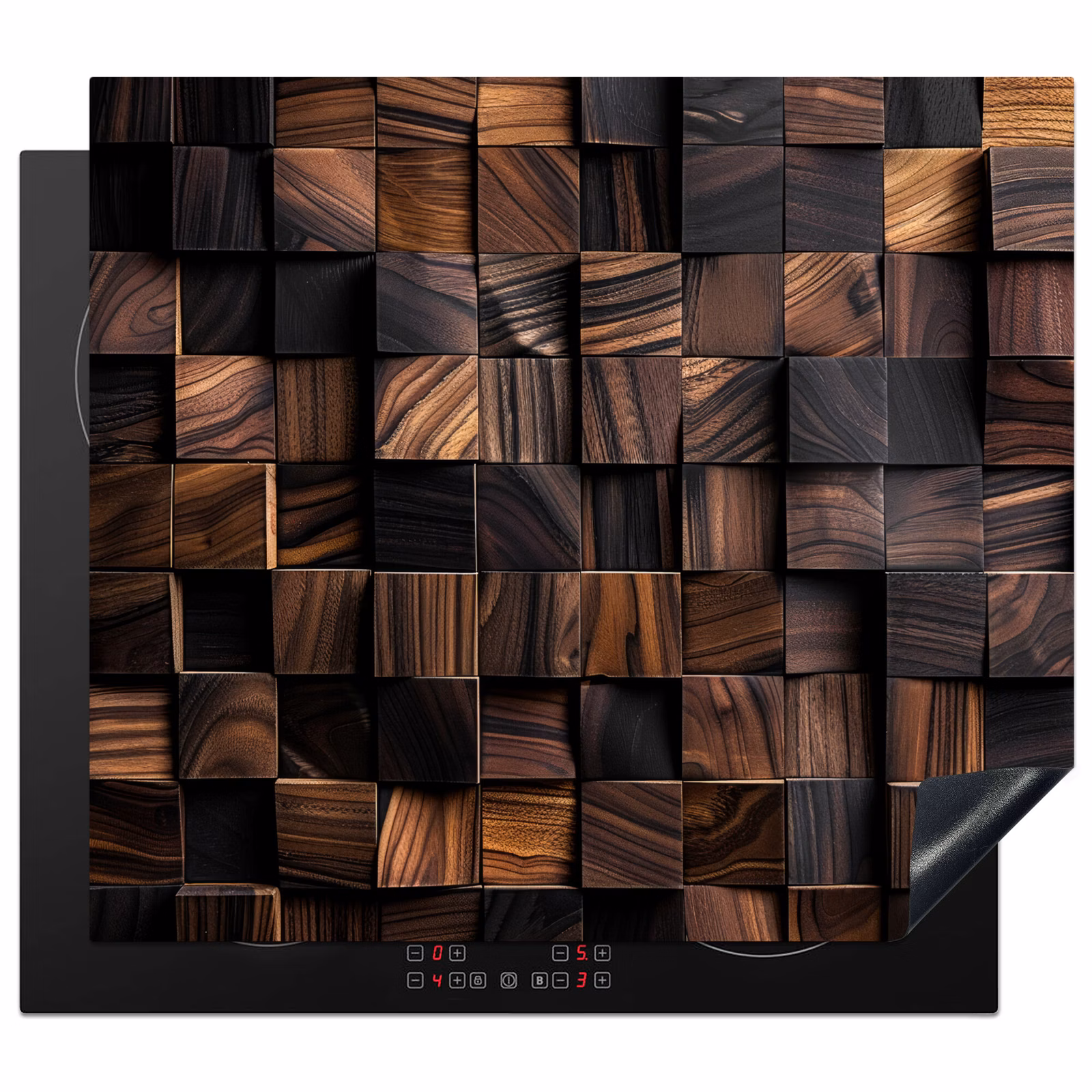 Induction hob protector - Mosaic of Wood Textures — 1