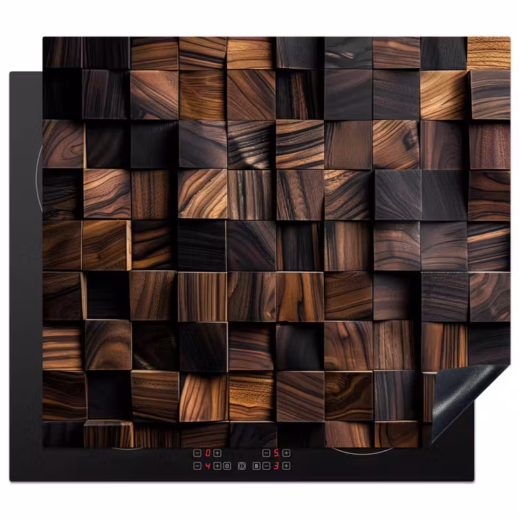 Induction hob protector - Mosaic of Wood Textures — 1