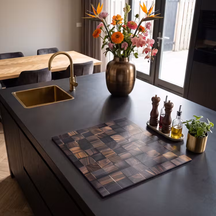 Induction hob protector - Mosaic of Wood Textures — 2