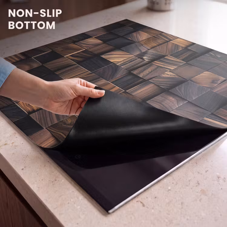 Induction hob protector - Mosaic of Wood Textures — 5