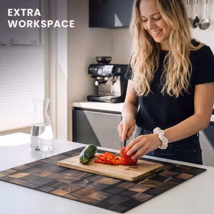Induction hob protector - Mosaic of Wood Textures — 7