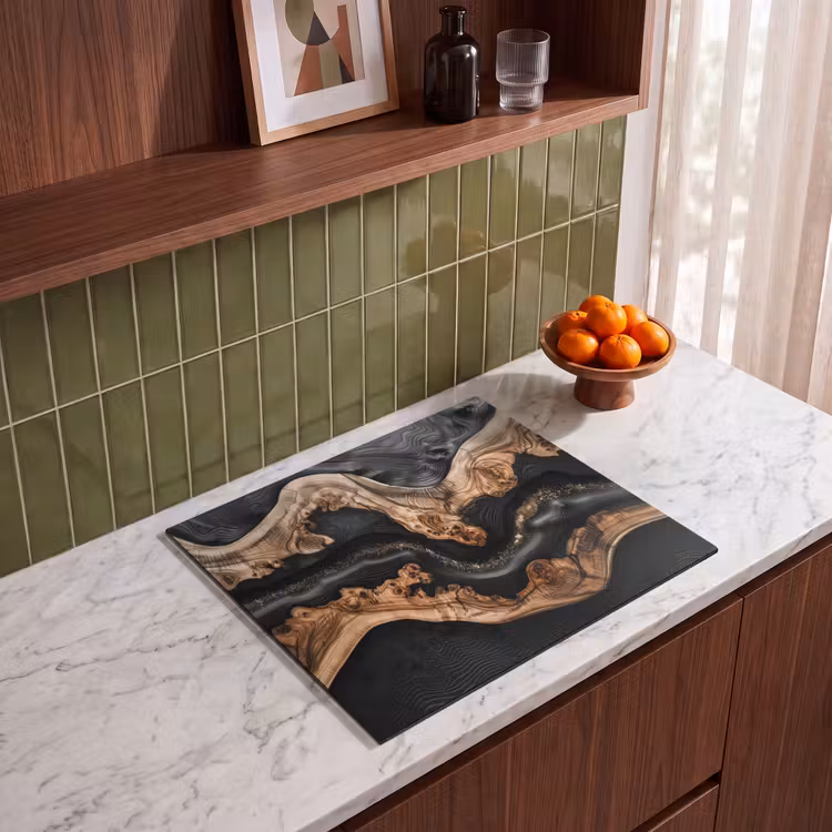 Induction hob protector - Rivers of Wood and Resin — 4