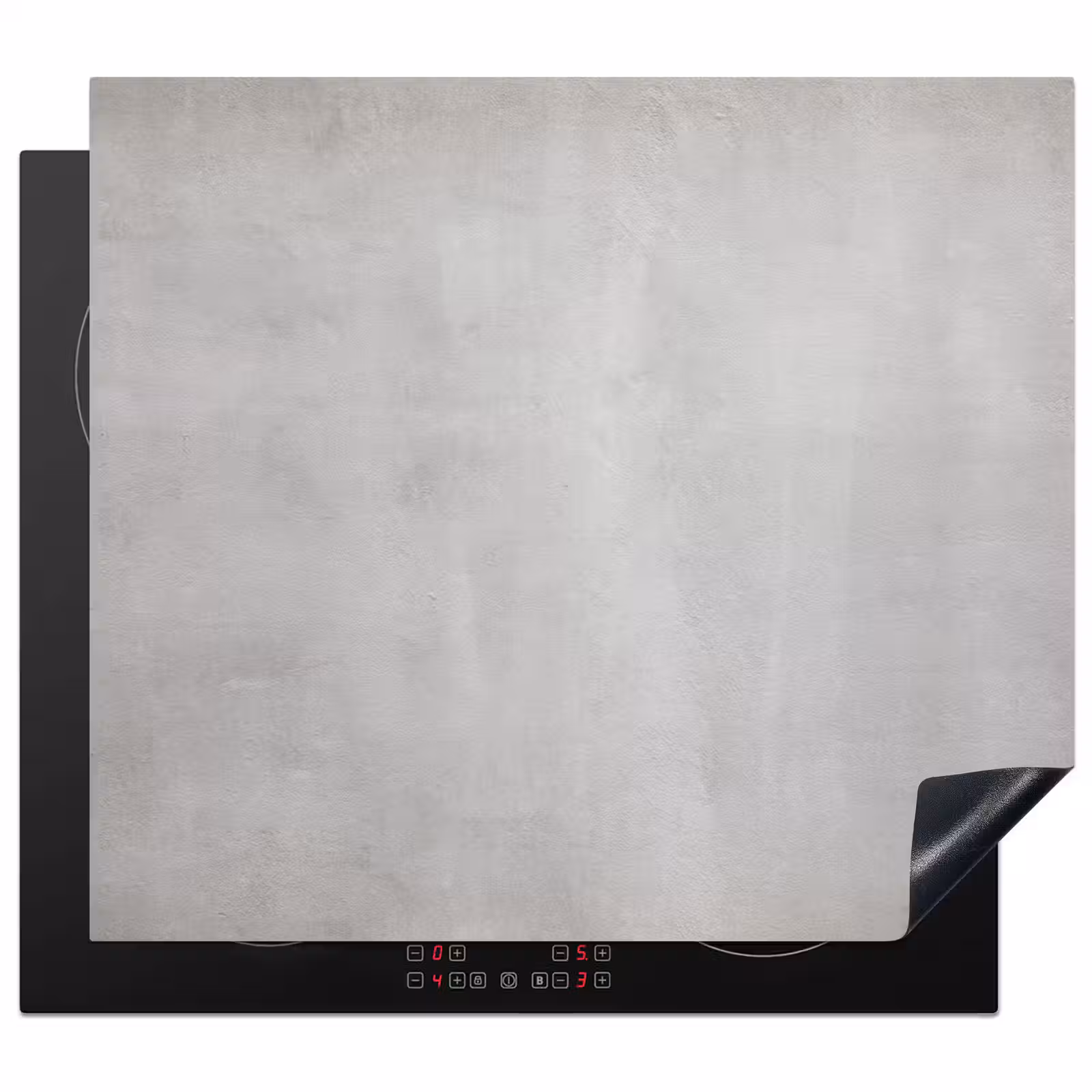 Induction hob protector - Silent Concrete Canvas — 1