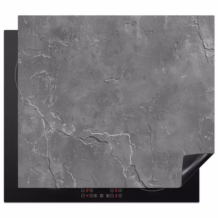 Induction hob protector - Concrete - Gray - Abstract - Concrete look — 1
