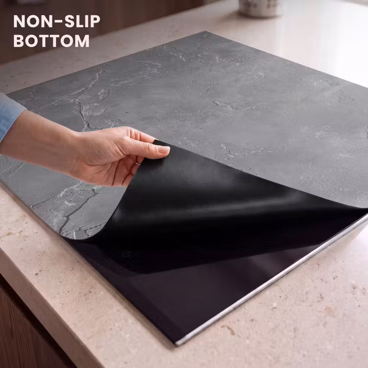 Induction hob protector - Concrete - Gray - Abstract - Concrete look — 5