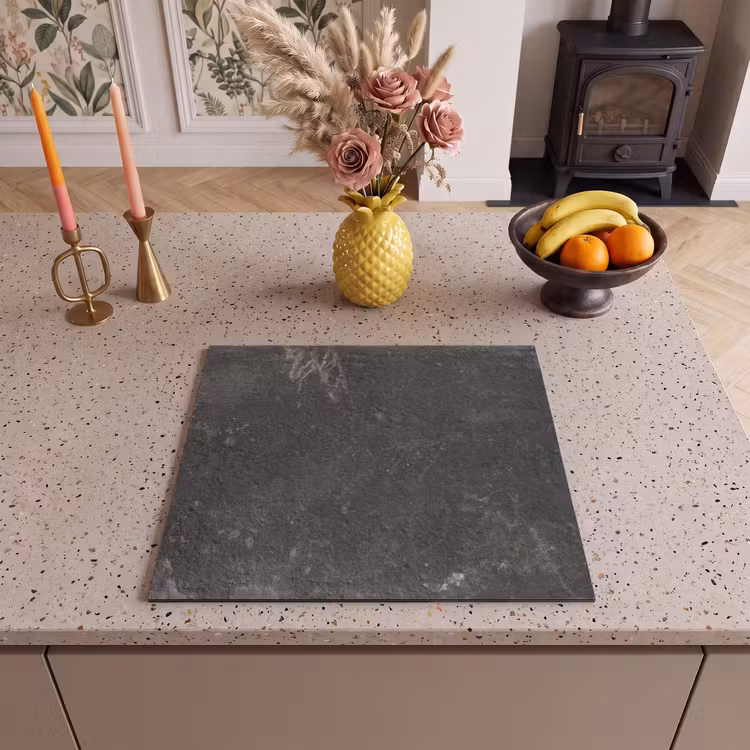 Induction hob protector - Past in Concrete Etched — 3