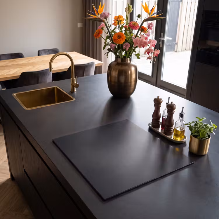 Induction hob protector - Shady Concrete Gray — 2