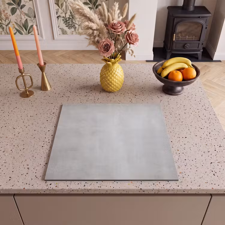 Induction hob protector - Silent Concrete Canvas — 3