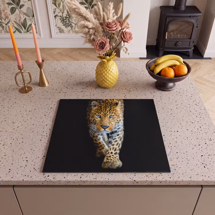 Induction hob protector - Twilight Walk of a Leopard — 3