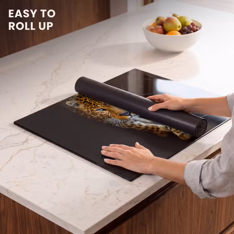 Induction hob protector - Twilight Walk of a Leopard — 6