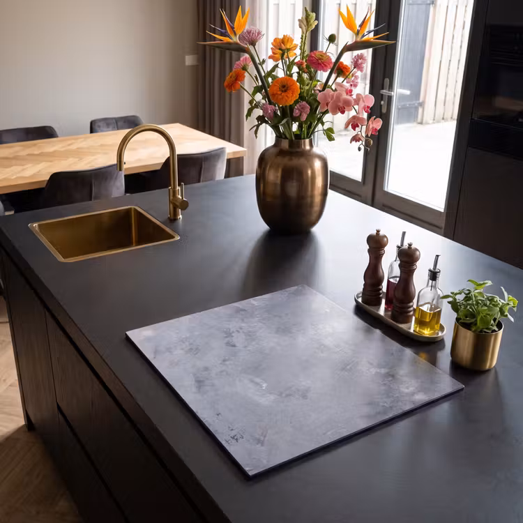 Induction hob protector - Clouded Gray Tableau — 2