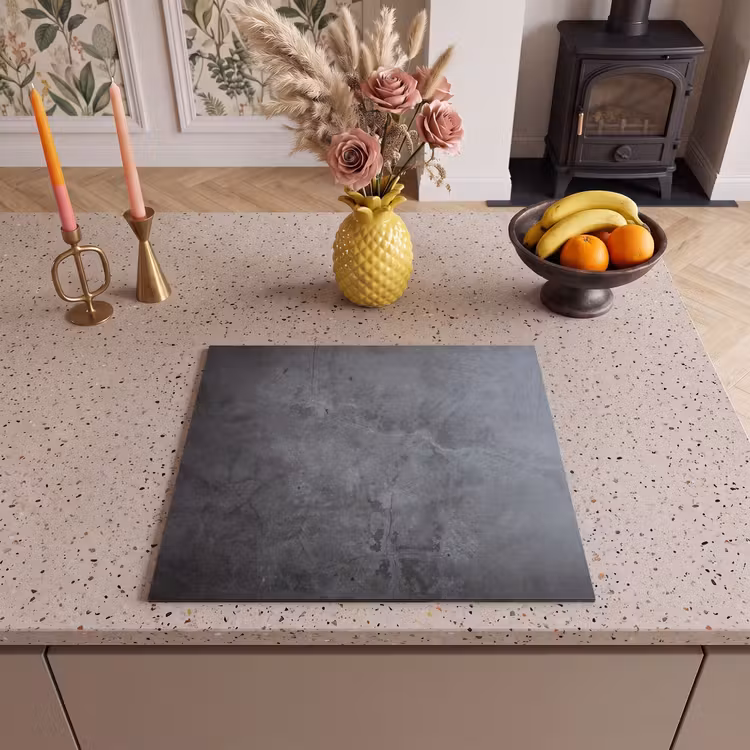 Induction hob protector - Gray Concrete Shards — 3