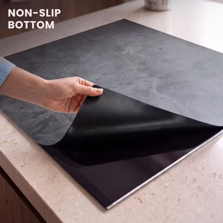 Induction hob protector - Gray Concrete Shards — 5