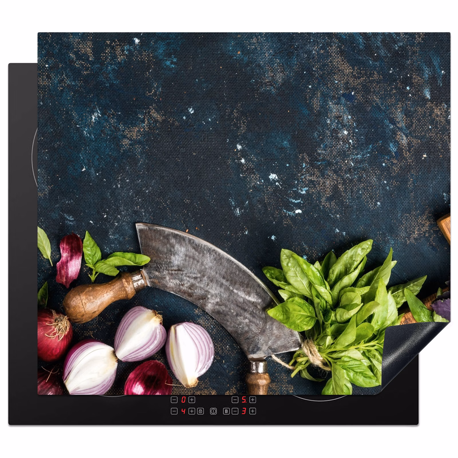 Induction hob protector - Chef's Knife and Fresh Ingredients — 1