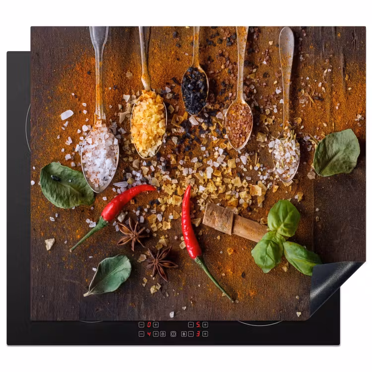 Induction hob protector - Flavor Explosion in Spoons — 1