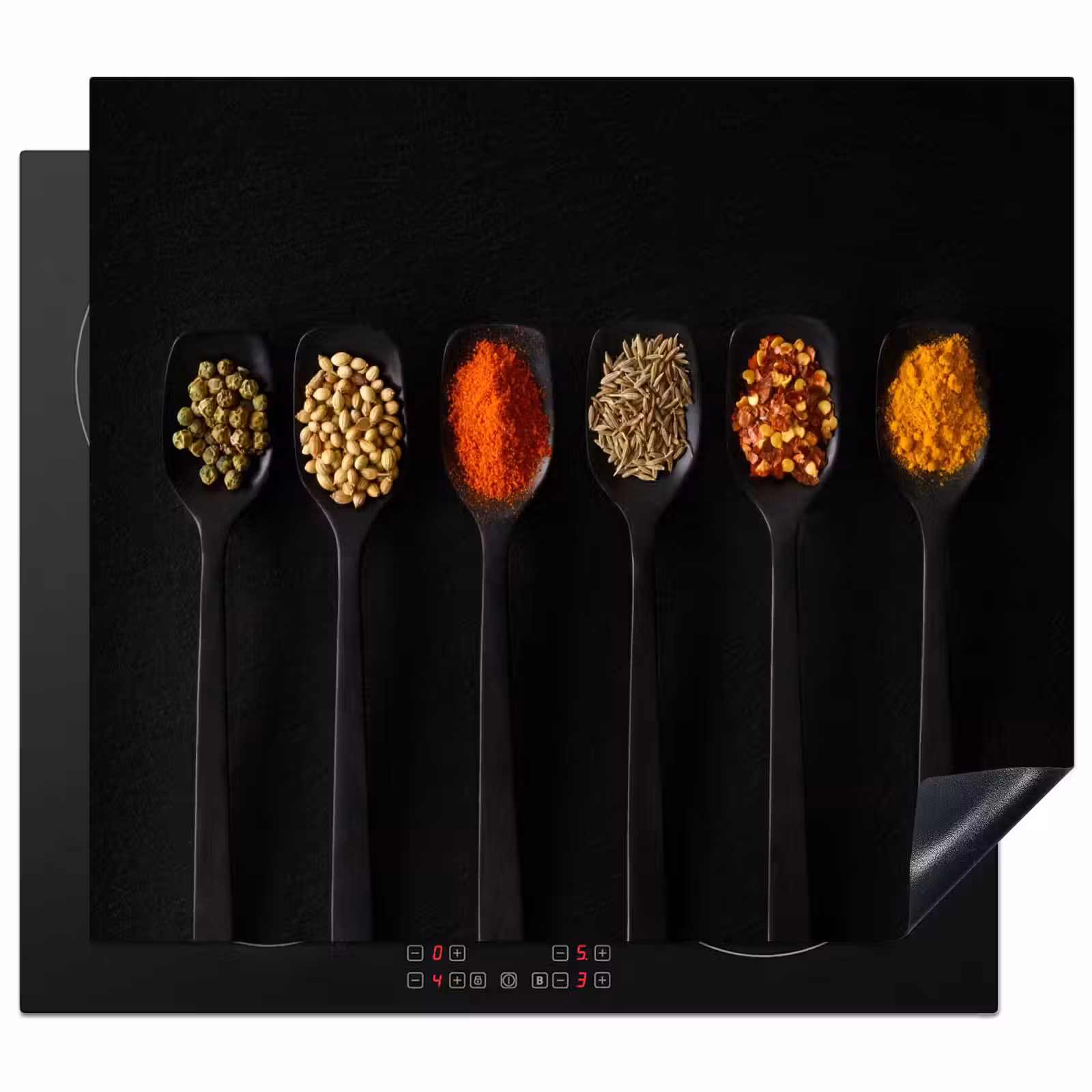Induction hob protector - Colorful Herbs Quartet — 1