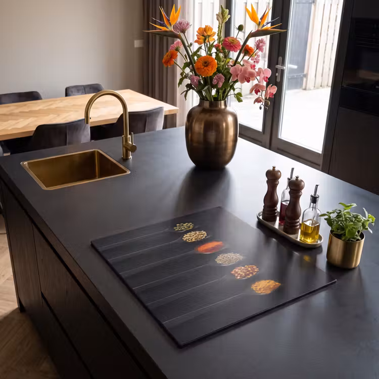 Induction hob protector - Colorful Herbs Quartet — 2