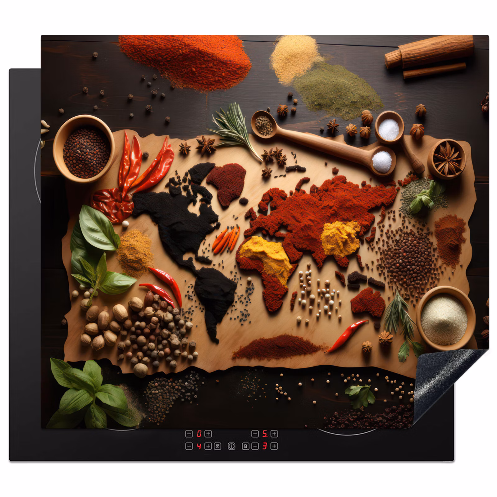 Induction hob protector - World Map of Herbs — 1