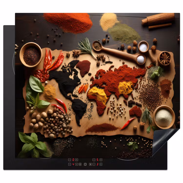Induction hob protector - World Map of Herbs — 1