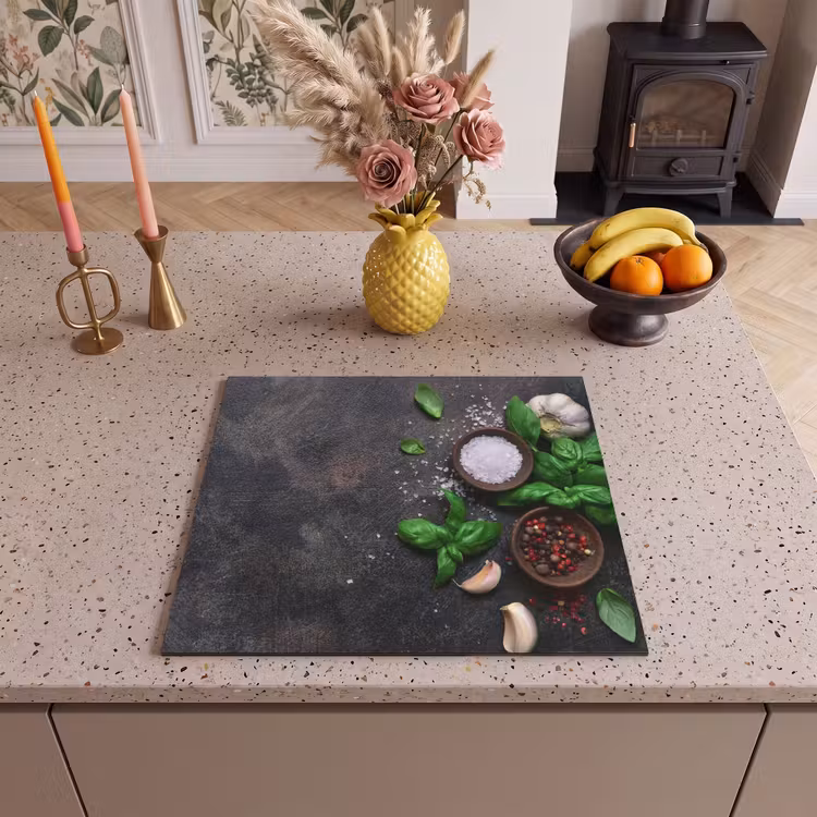 Induction hob protector - Herbs - Still Life - Concrete — 3