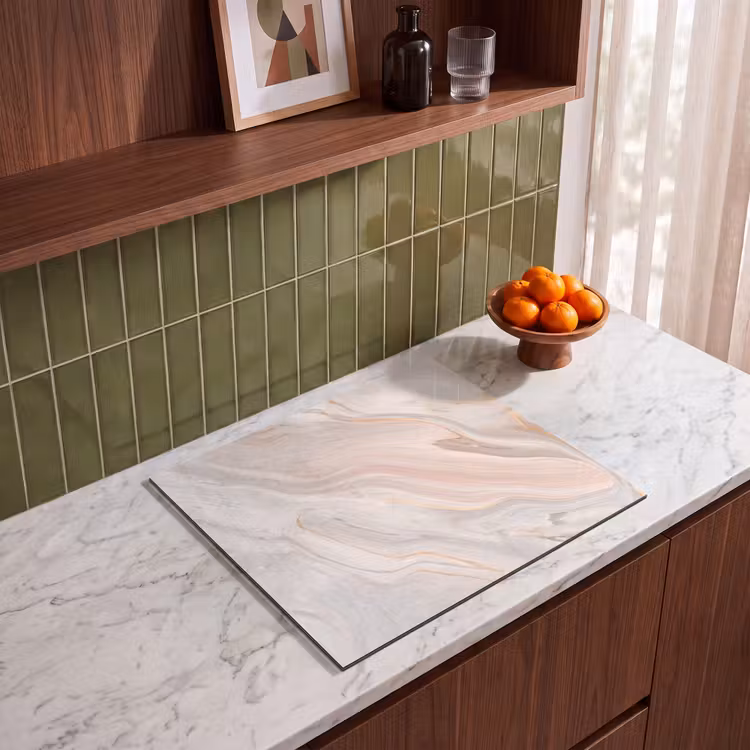 Induction hob protector - Soft Marble Waves — 4