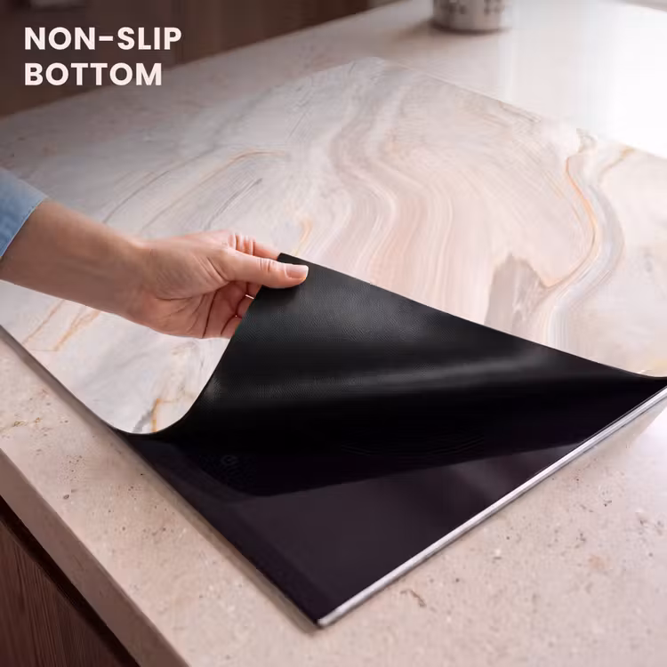Induction hob protector - Soft Marble Waves — 5