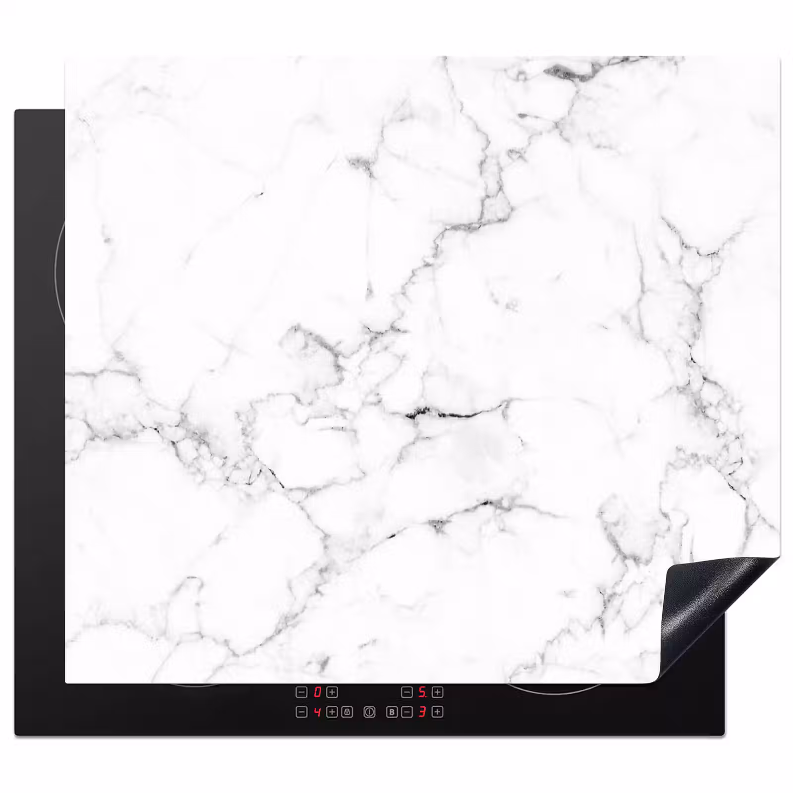 Induction hob protector - Classic Marble Simplicity — 1