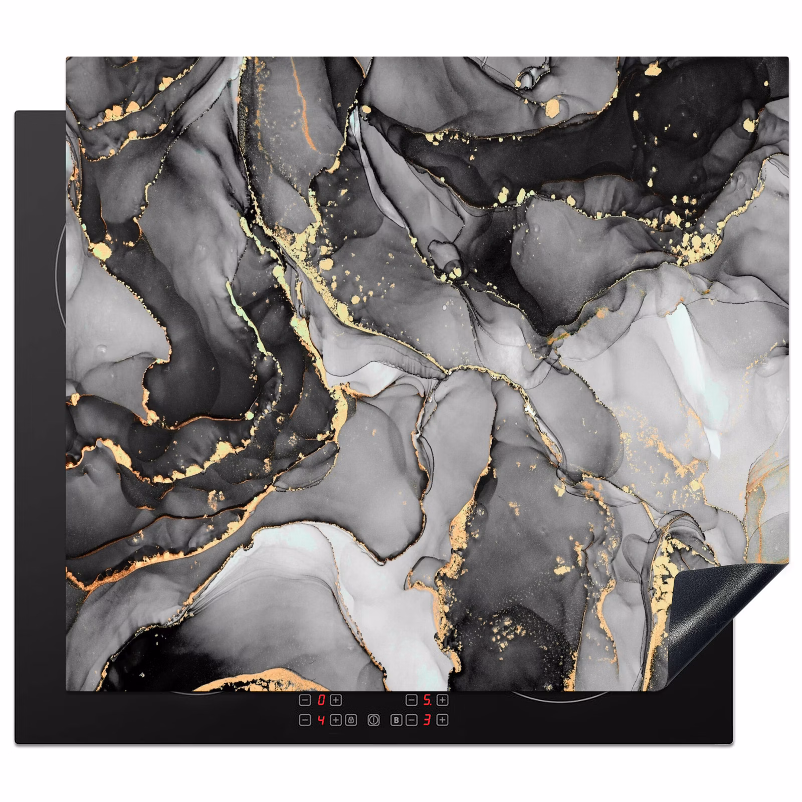 Induction hob protector - Gold veins by Monochrome Mountains — 1