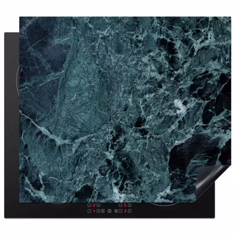 Induction hob protector - Ancient Green Marble depths — 1