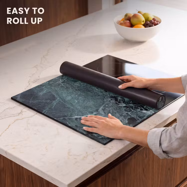 Induction hob protector - Ancient Green Marble depths — 6