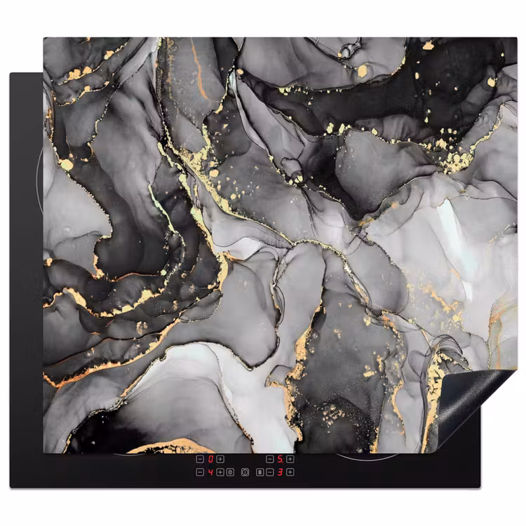 Induction hob protector - Gold veins by Monochrome Mountains — 1
