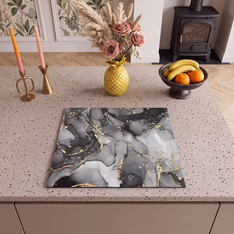 Induction hob protector - Gold veins by Monochrome Mountains — 3