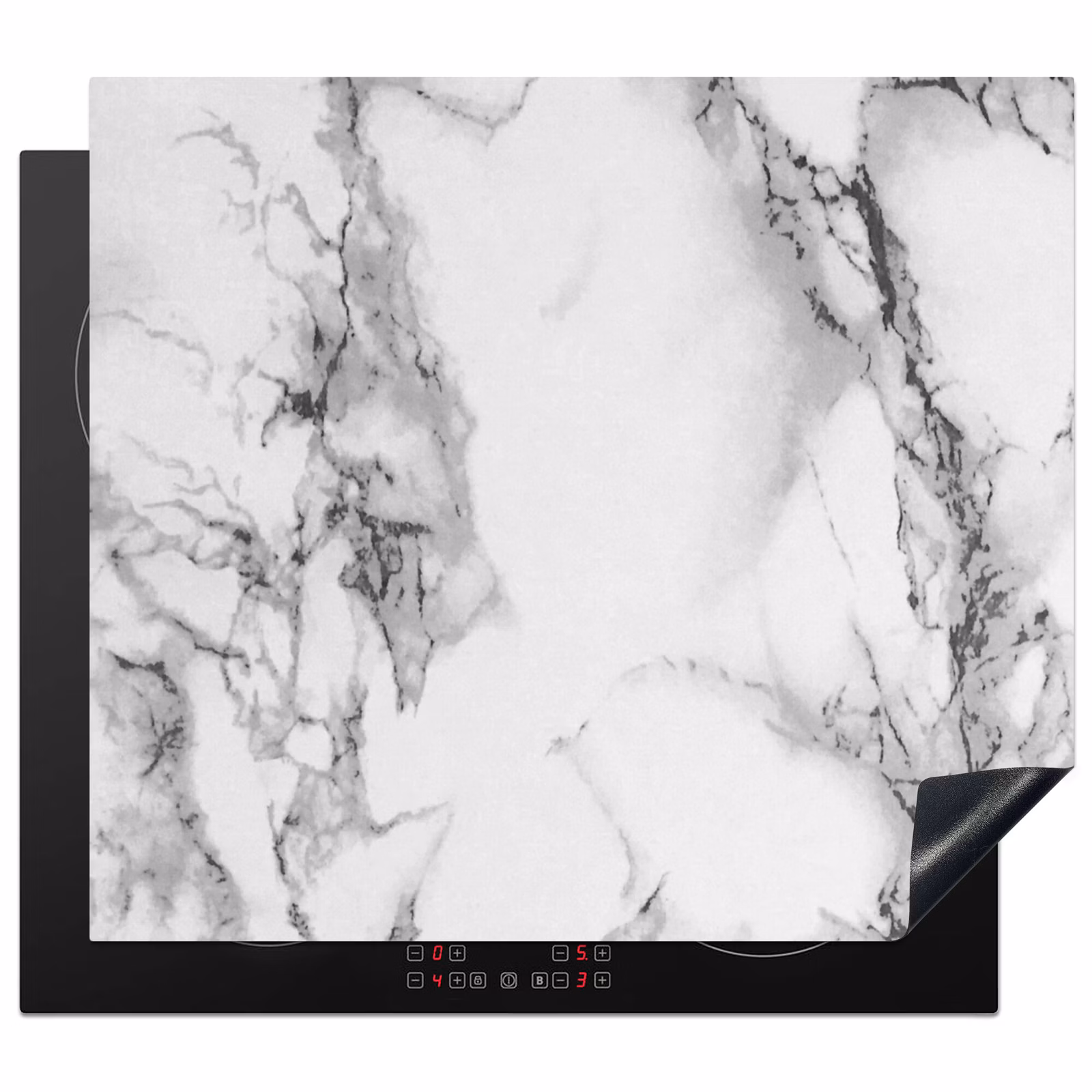 Induction hob protector - Whispers of Marble Branches — 1