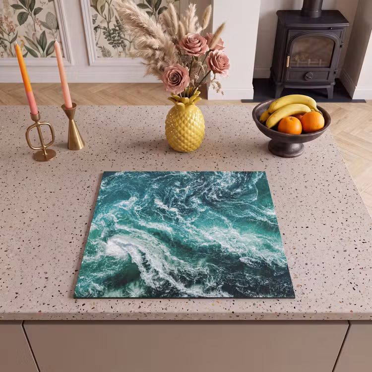 Induction hob protector - Raging Sea Waves — 3