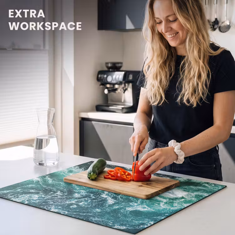 Induction hob protector - Raging Sea Waves — 7