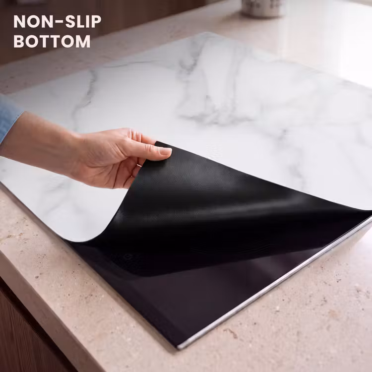 Induction hob protector - White Marble Zen — 5