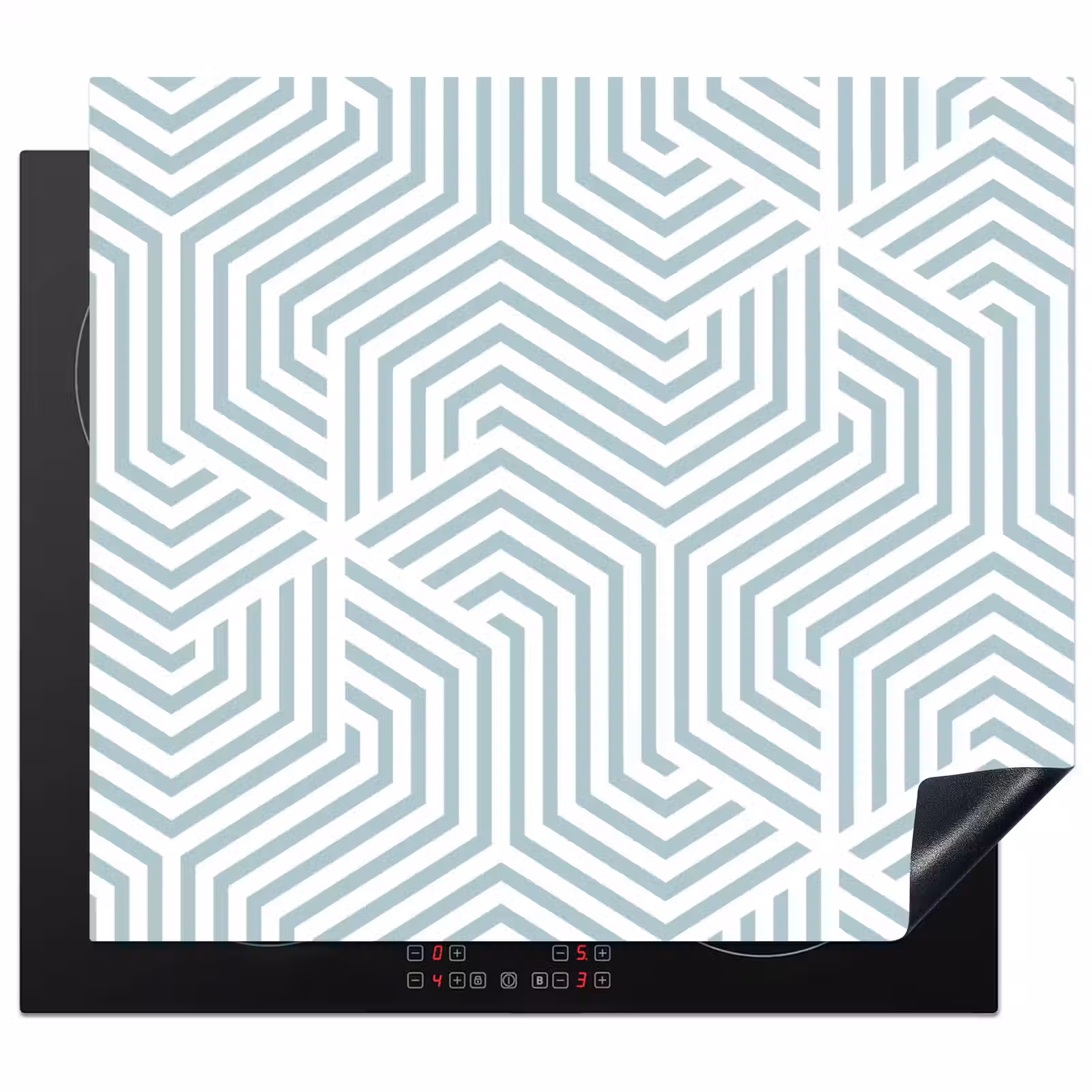 Induction hob protector - Icy Zigzag — 1