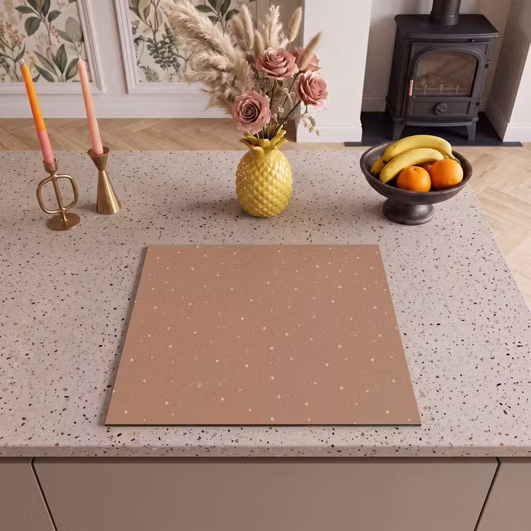 Induction hob protector - Stardust on Terracotta — 3