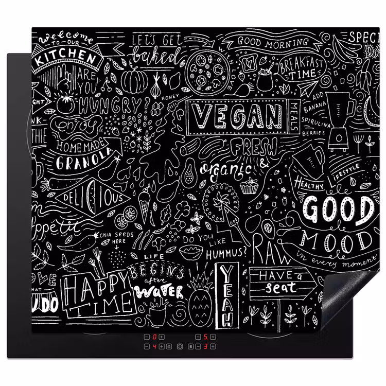 Induction hob protector - Black and White — 1