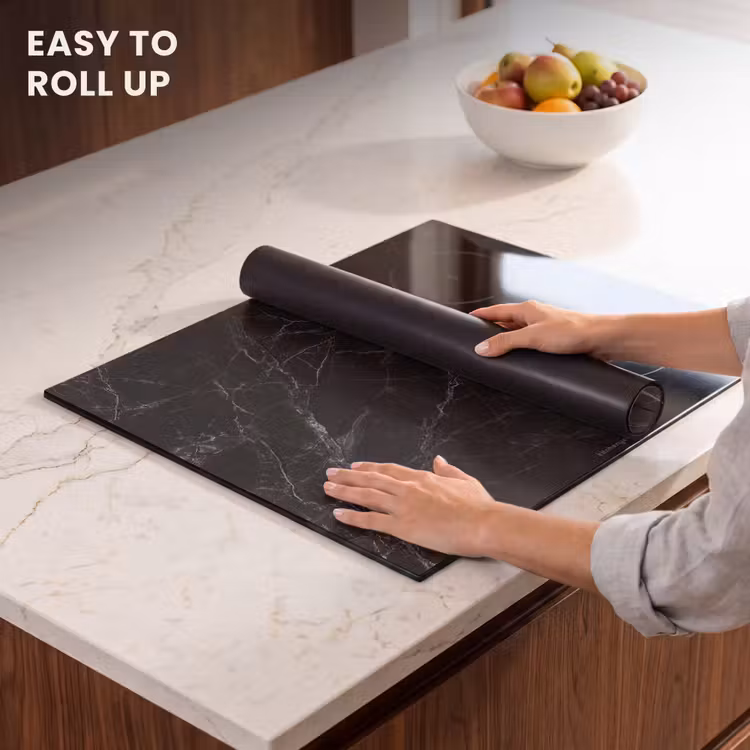 Induction hob protector - Black - Marble — 6