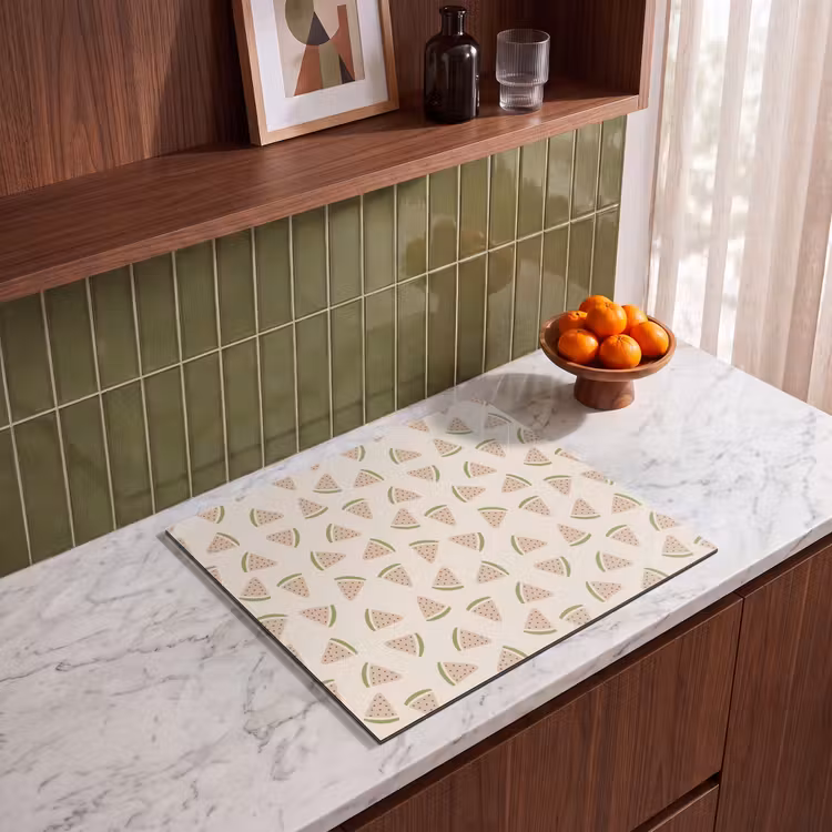 Induction hob protector - Watermelon Slices on Cream — 4