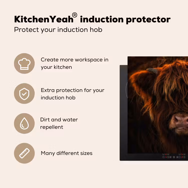 Induction hob protector - Fiery Moons — 7