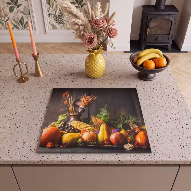 Induction hob protector - Autumn bounty in Morning Glow — 3