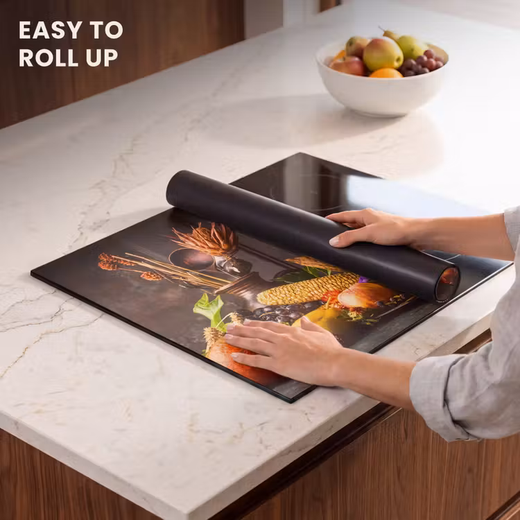 Induction hob protector - Autumn bounty in Morning Glow — 6
