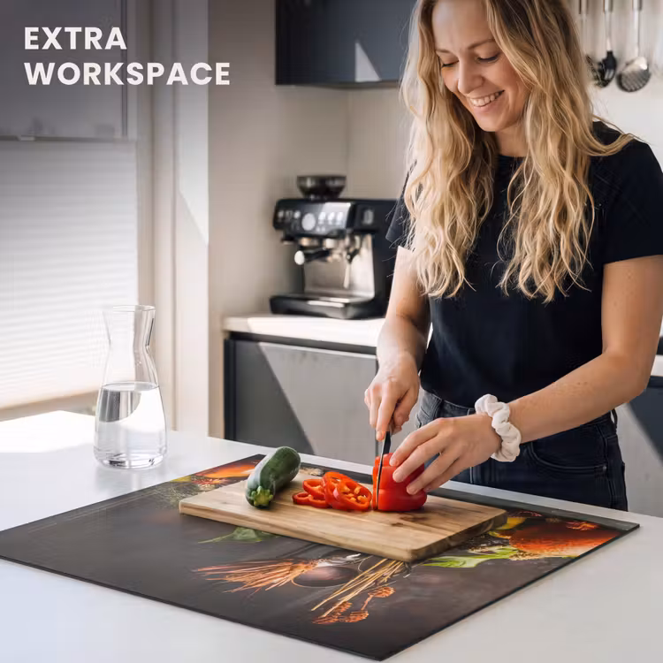 Induction hob protector - Autumn bounty in Morning Glow — 7